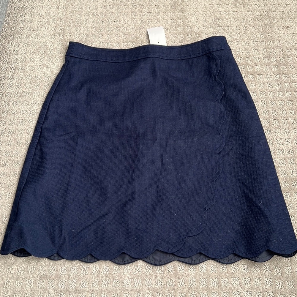 NWT J Crew Scalloped Skirt